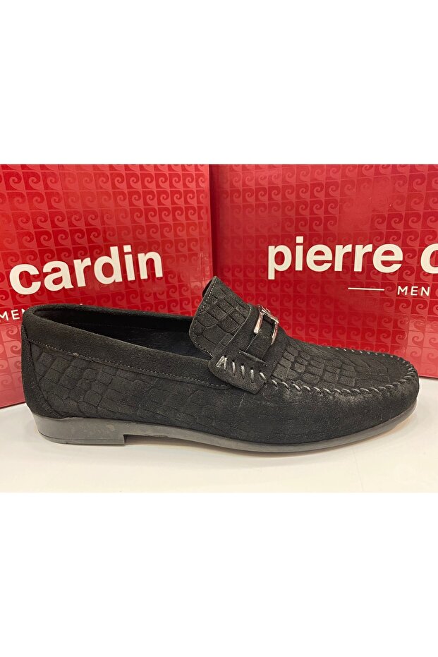 Men's Daily Loafer Shoes Black Suede 2567