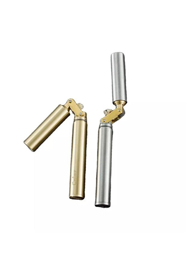 Metal Çubuk benzinli çakmak taşınabilir ince katlanır - 4