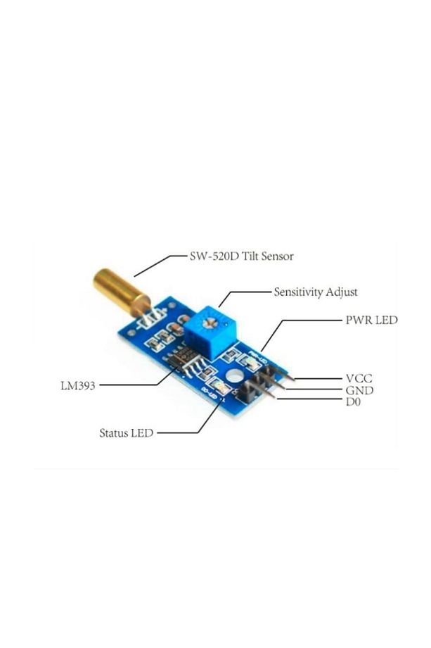 Tilt Sensör Kartı (EĞİM SENSÖRÜ) Arduino Raspberry Pi - 2