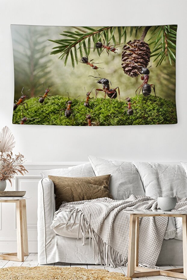 Ants Washable Stain Resistant Stain Resistant Decorative Wall Cover Bmdö-2036