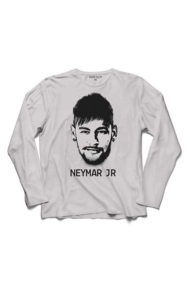 Neymar 10 Jr Da Silva Siluet Santos Long Sleeve T-Shirt