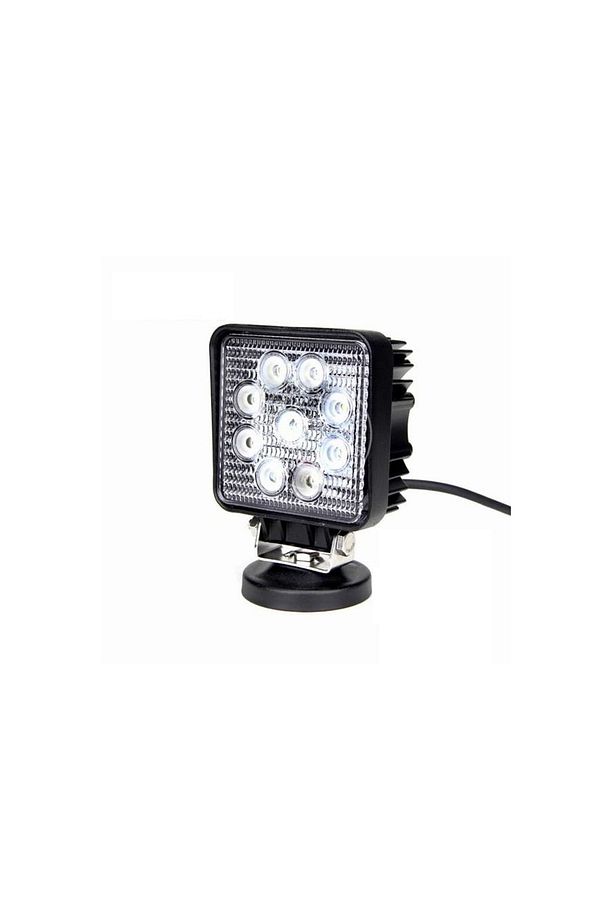 Niken 12 Volt Projektör Çalışma Lambası 9 Led Kare Kalın Tip - 1