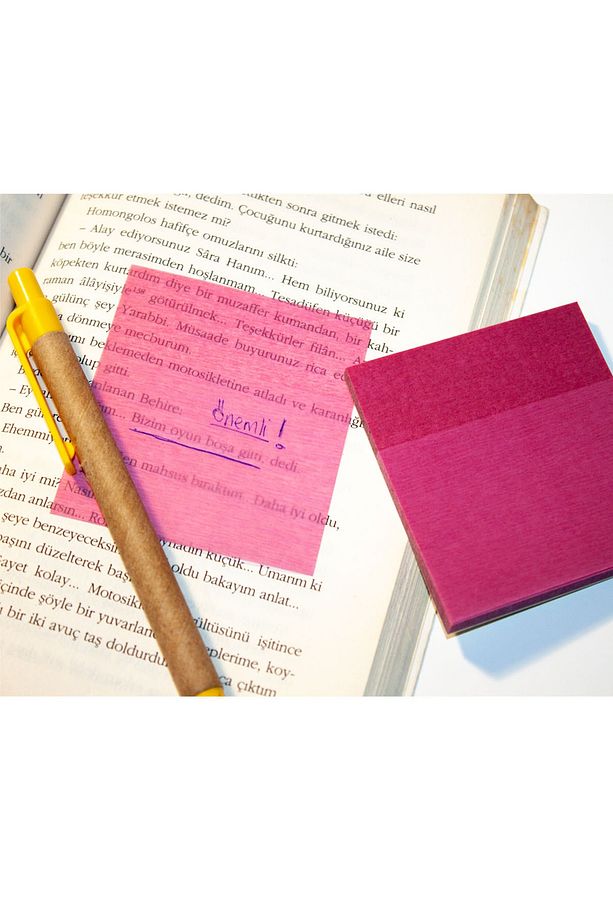 Şeffaf Yapışkanlı Not Kağıdı / Transparan Sticky Notes - 50 Yapraklı - 3