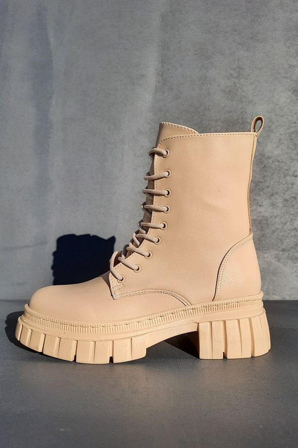 Rubicon Fermuarlı Bağcıklı Kadın Bot-bootie - 1
