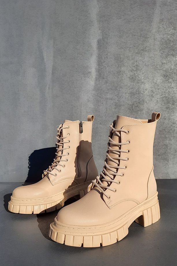 Rubicon Fermuarlı Bağcıklı Kadın Bot-bootie - 2