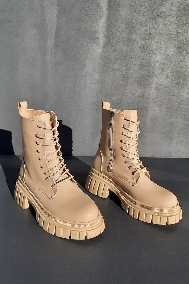 Rubicon Fermuarlı Bağcıklı Kadın Bot-bootie - 4