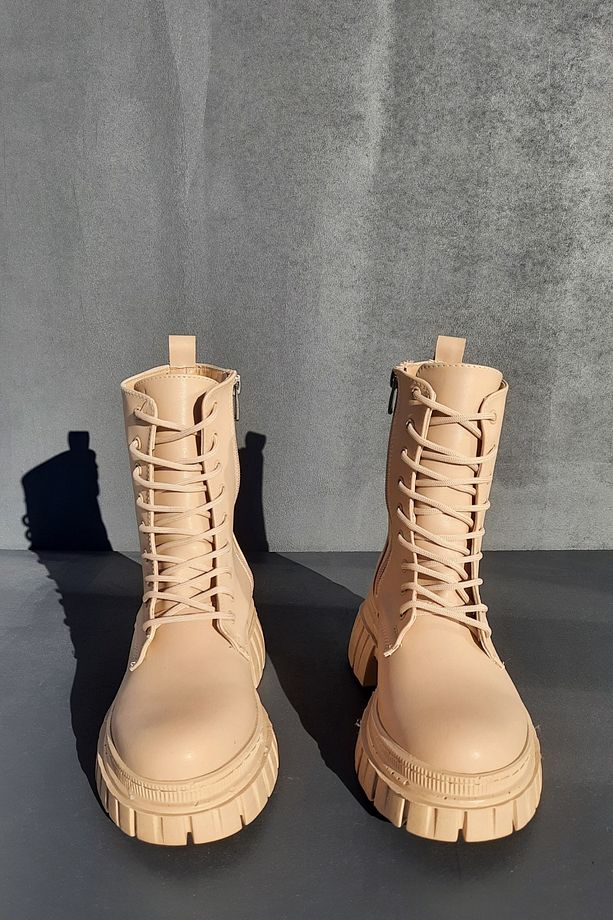Rubicon Fermuarlı Bağcıklı Kadın Bot-bootie - 5