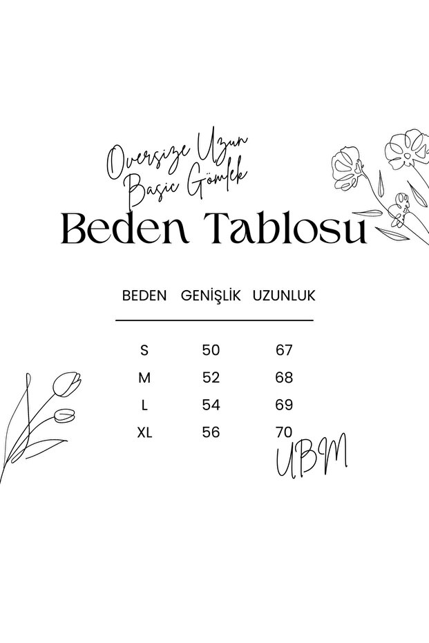 Beyaz Oversize Uzun Basic Gömlek - 7