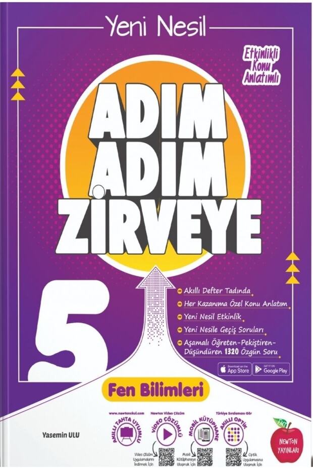 5. Sınıf Adım Adım Zirveye Fen Bilimleri Soru Bankası / Newton Yayınları / 9786057336651 - 1