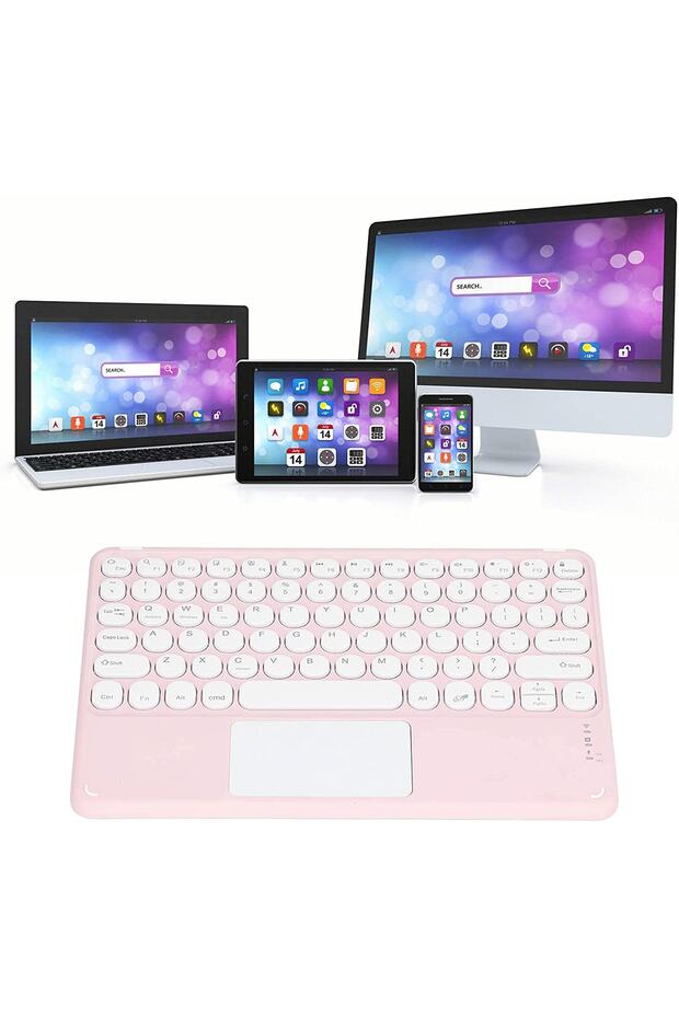 Bluetooth Klavye Iphone Android Tv Tablet Vs Wifi Q Klavye - 3