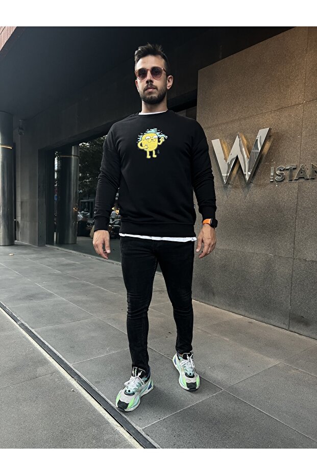 Pablo Baskılı Oversize Sweatshirt