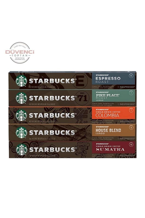 Starbucks Nespresso Uyumlu Kapsül Kahve Seti, House, Sumatra, Espresso, Pike Ve Colombia - 2