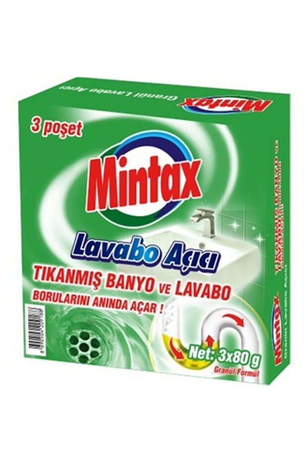 Lavabo Açıcı 3*80 gr - 1