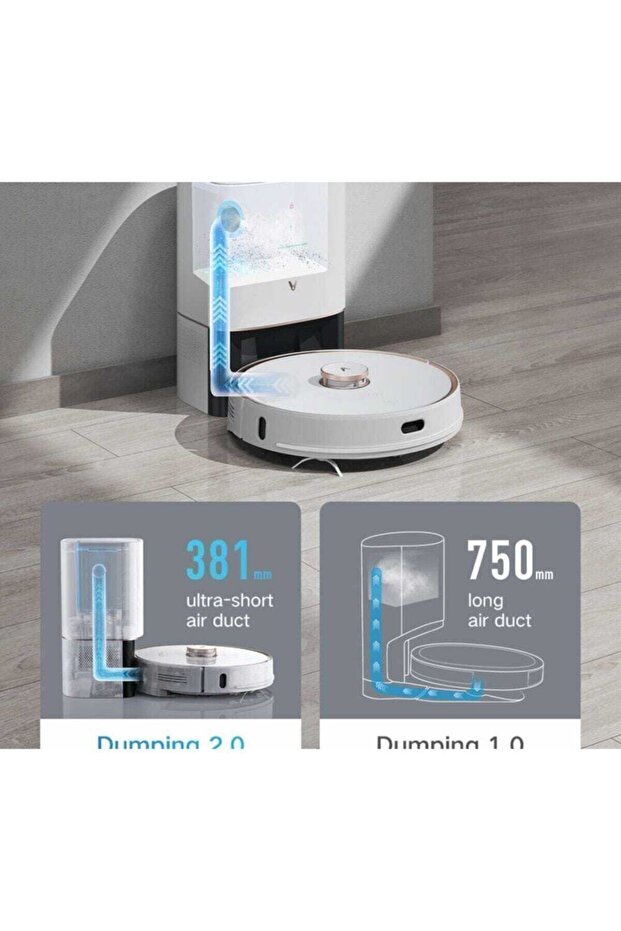 Robot Vacuum S9 Beyaz S9-Automatic Dirt Disposal - 2