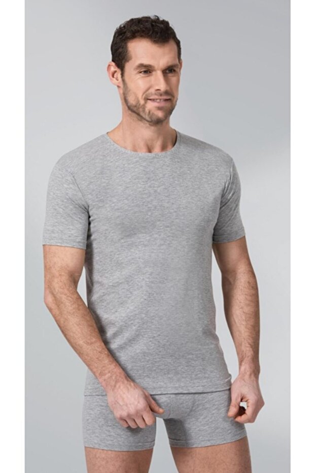 181 Lycra Half Sleeve Men's Undershirt Gray