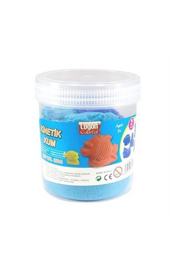 Kinetik Kum Mavi 450 gr + 2 Kalıp L6005m - 1