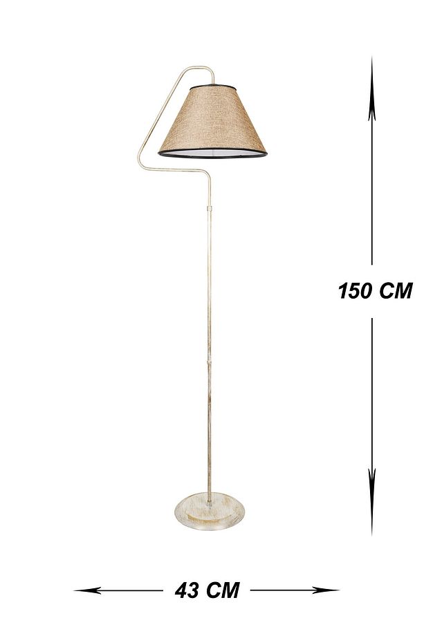 Güven Avize Lambader Coude Krem Sarı Patine K.rengi - 5