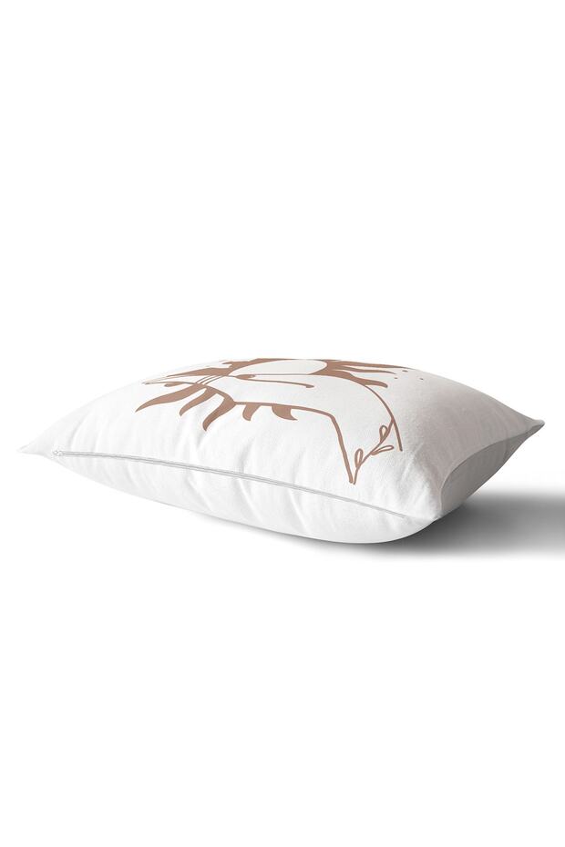 Onedraw Drawing White Background - Sun Catching Hand Patterned Rectangular Pillow - 2