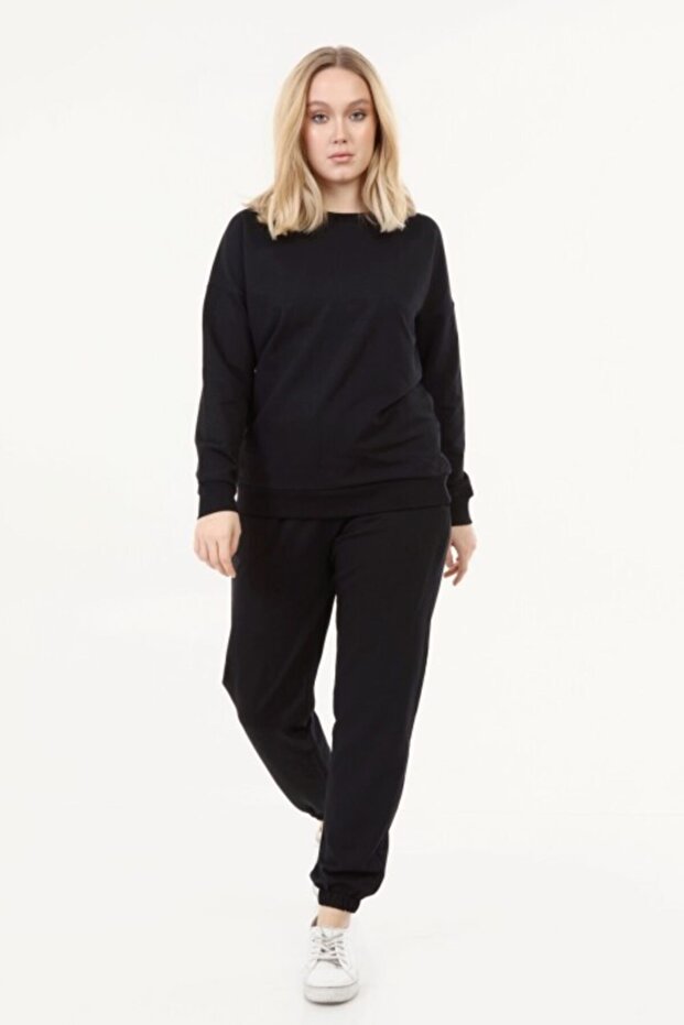 Kadın Siyah Eşofman Takımı - 2