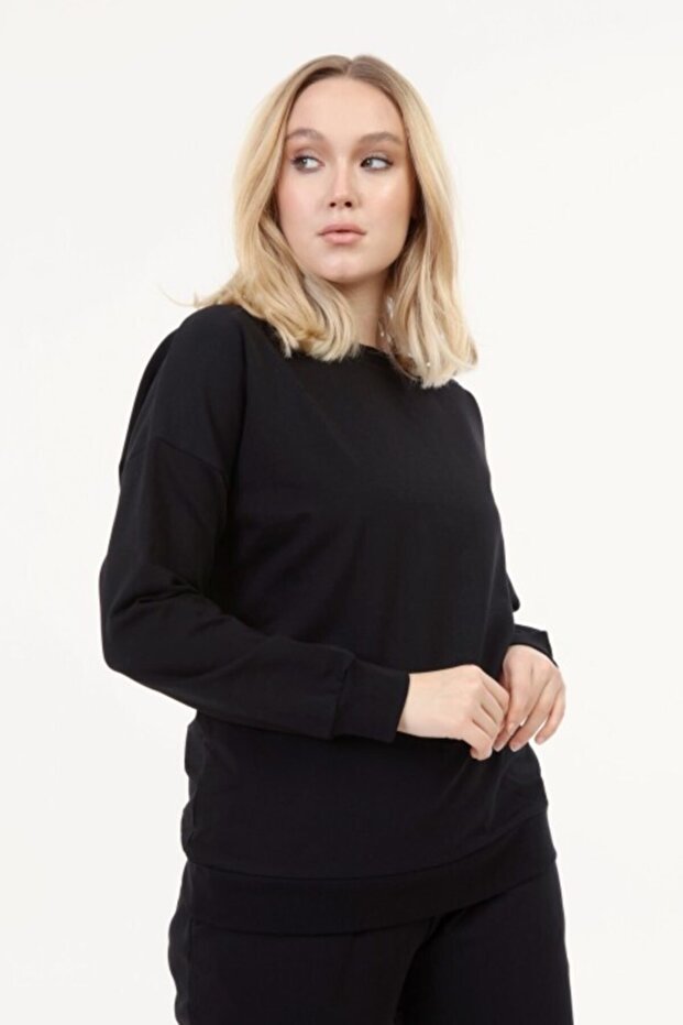 Kadın Siyah Eşofman Takımı - 3