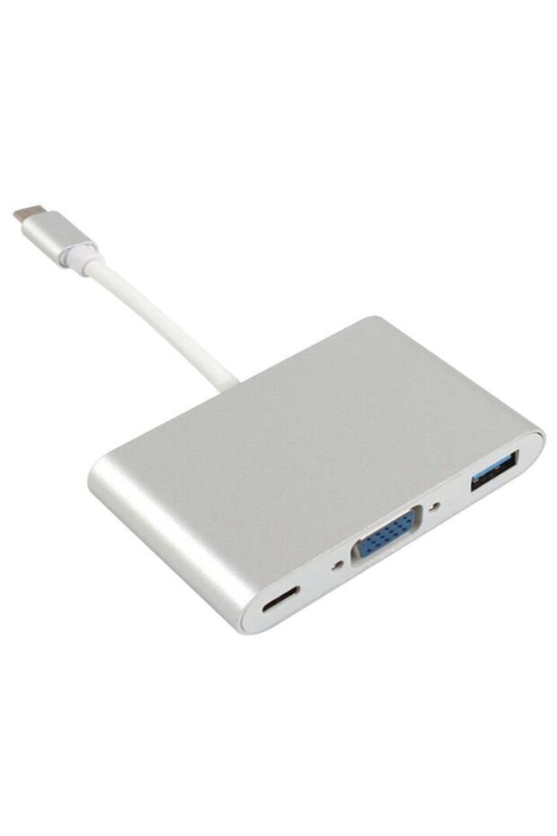 Type-c Usb 3.1 To Vga Usb 3.0 Type-c Dönüştürücü Çevirici Adaptör - 1