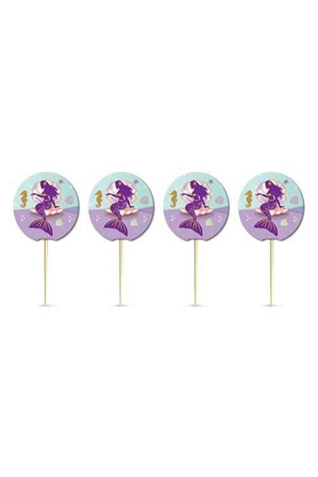 Mermaid Themed Toothpick Ornament 20pcs
