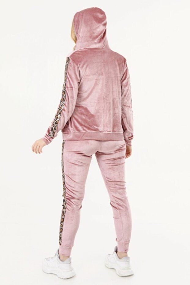 Leopard ružičasti baršunasti set - 5