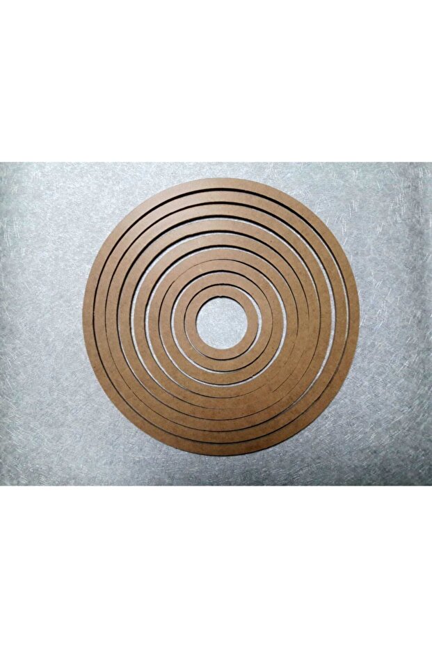 9 Pieces Screwless Wooden Round 3 Mm Thickness Hoop, Dream Catcher, MDF Hoop For Macrame Knitting