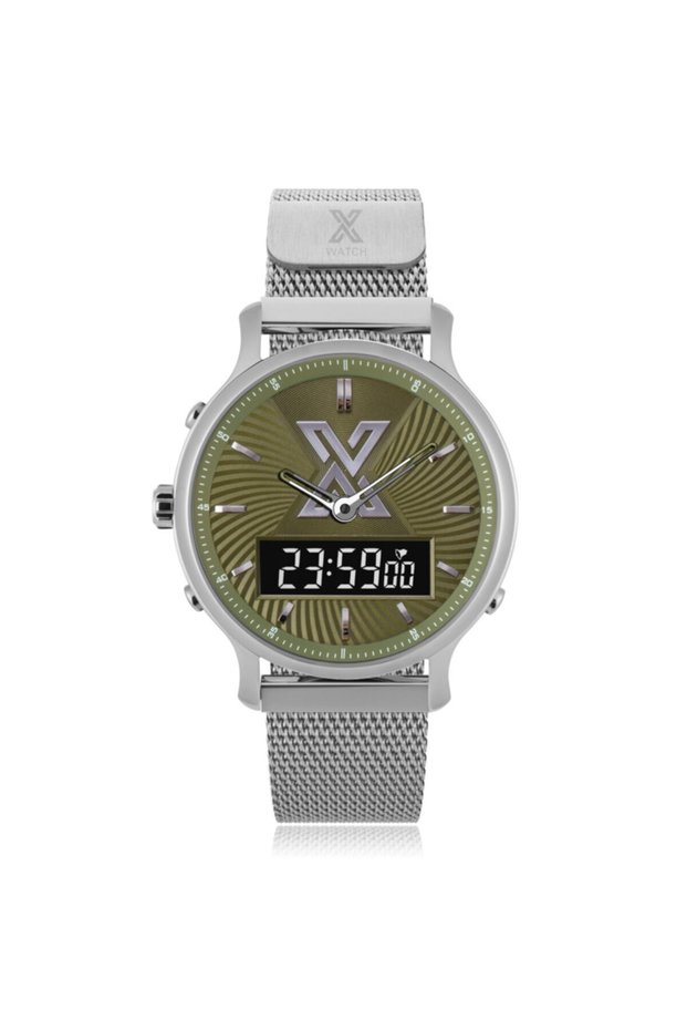 X Watch Db Sılver&green