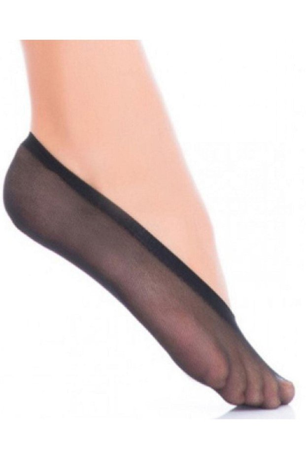 Women's Black Nylon Ballerina Socks New Season (1 Piece Economical)