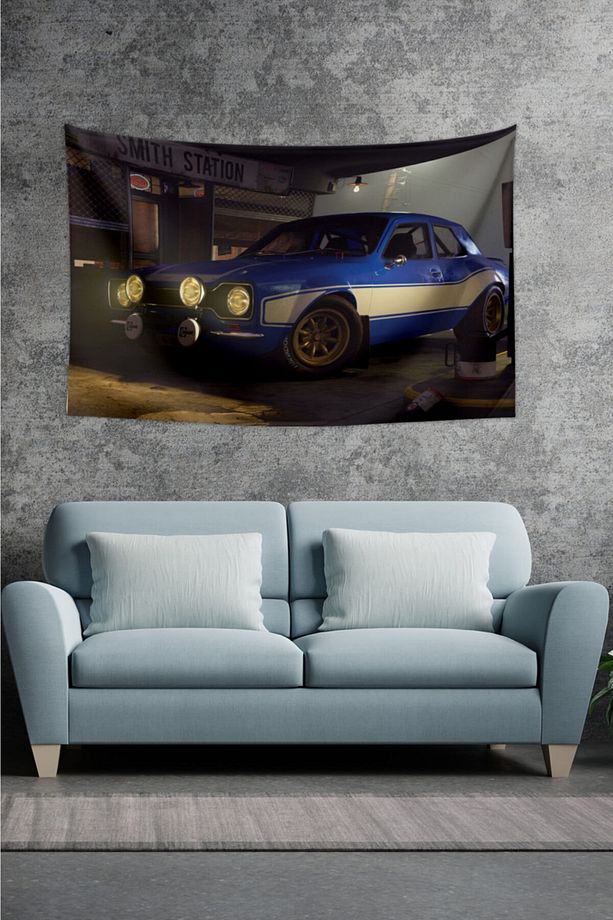 Fast And Furious Araba Duvar Örtüsü Halısı 70 X 100 Cm - 1