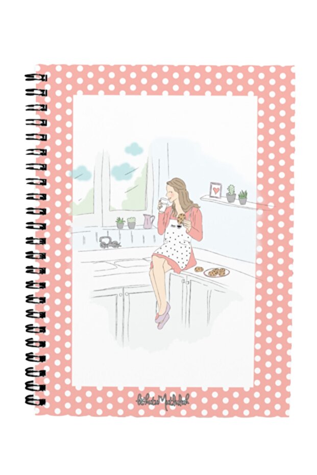 Gift - N089 A5 Design Spiral Notebook - Cookie Girl