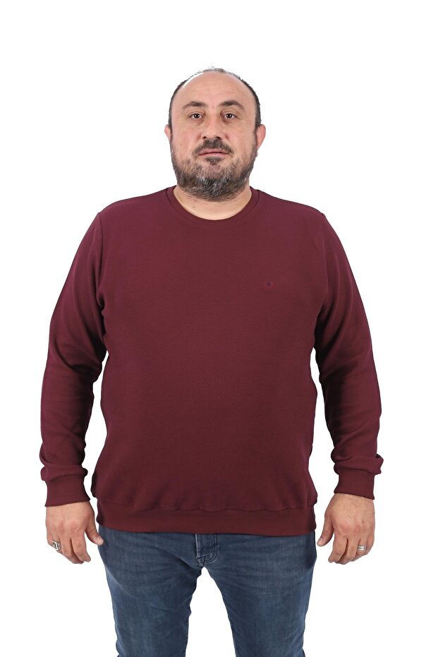 Gipeli Sweat Crew Neck Wreath 22713-burgundy