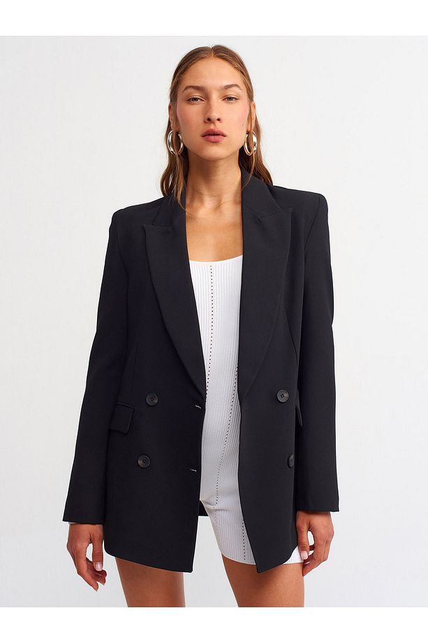 6921 Blazer Ceket-Siyah - 4