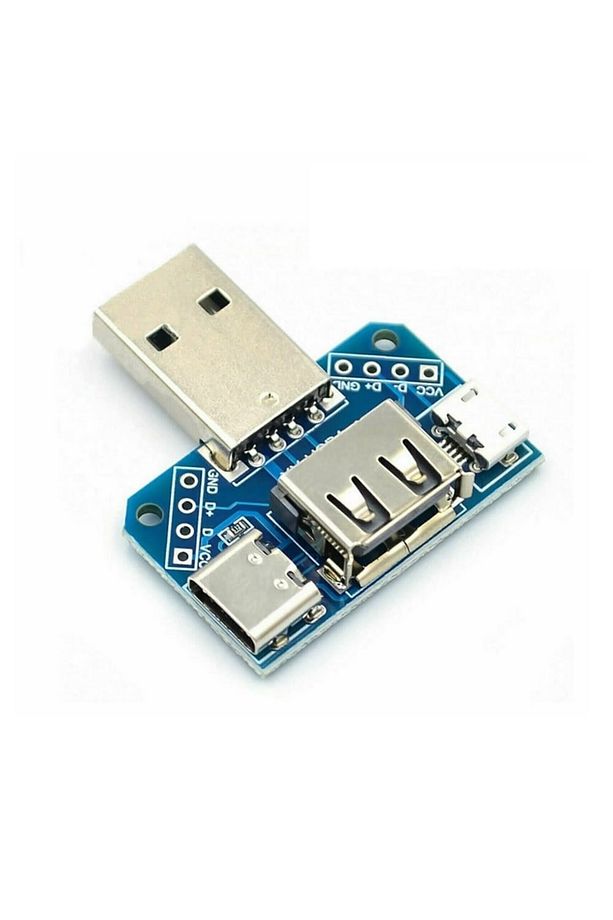 Usb To Type C Micro Usb Erkek Dişi Usb Port Konnektör Şarj Soket - 1