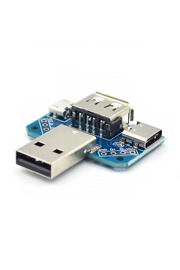 Usb To Type C Micro Usb Erkek Dişi Usb Port Konnektör Şarj Soket - 7