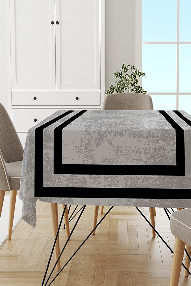 Stain Resistant Stain Resistant Thai Feather Velvet Washable Fabric Framed Tablecloth Mso214