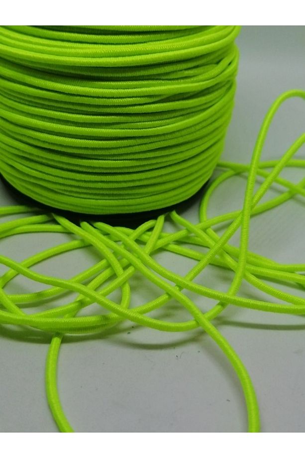 1,5 Mm Lastik Ip Neon Sarı Renk 20 Metre - 1