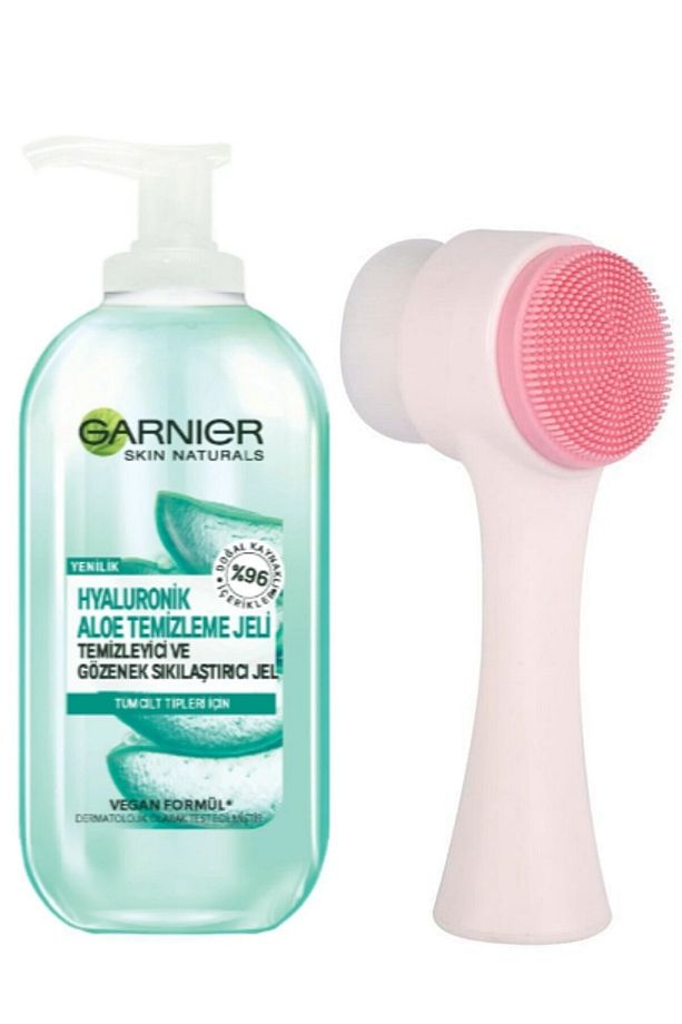 Hyaluronik Aloe Temizleme Jeli 200 Ml Ve Cilt Temizleme Fırçası - 1