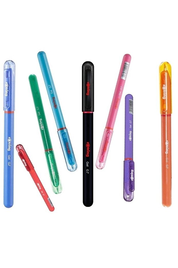 Jel Mürekkepli Renkli Tükenmez Kalem Seti 8'li - 3