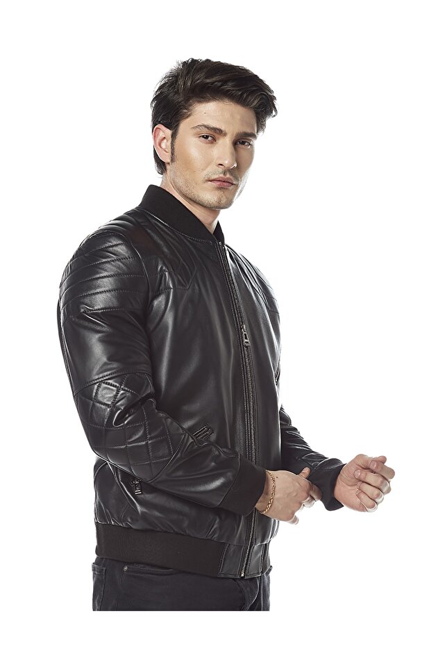 Tmoty Black Leather Jacket - 2