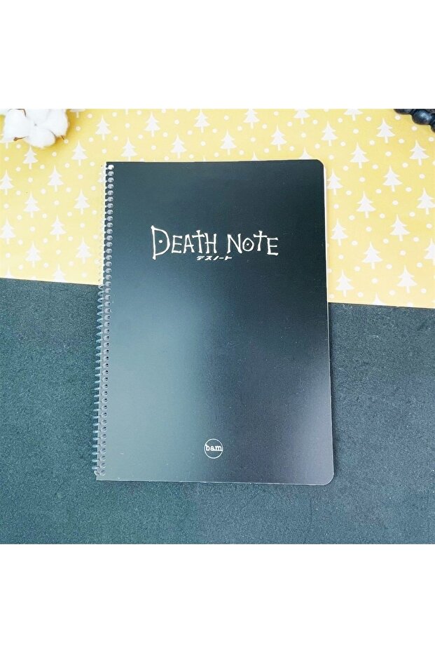 Death Note Designed Striped A4 Notebook - 1