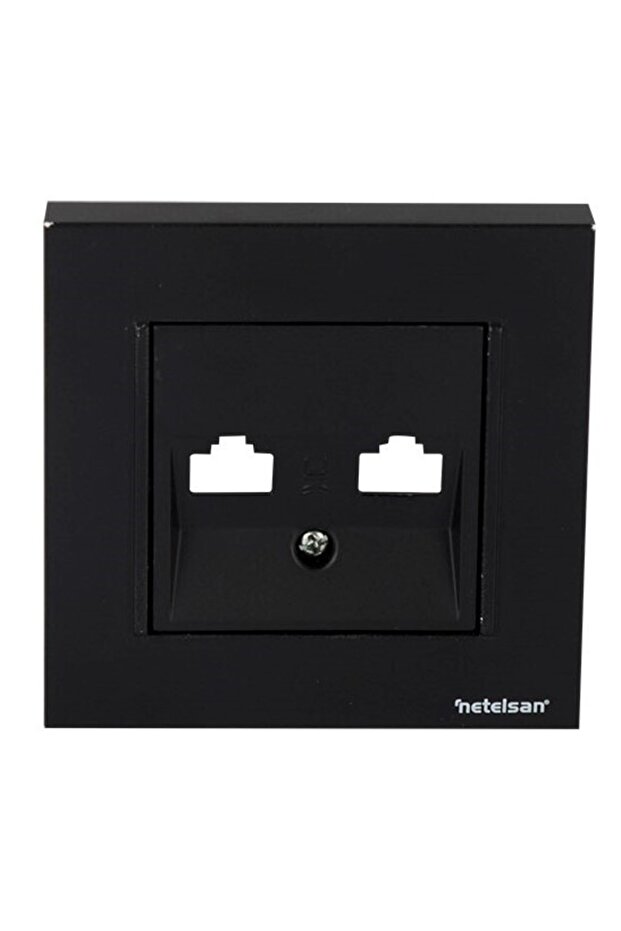 Byobu Black Data Socket Without Jack - Framed - 1