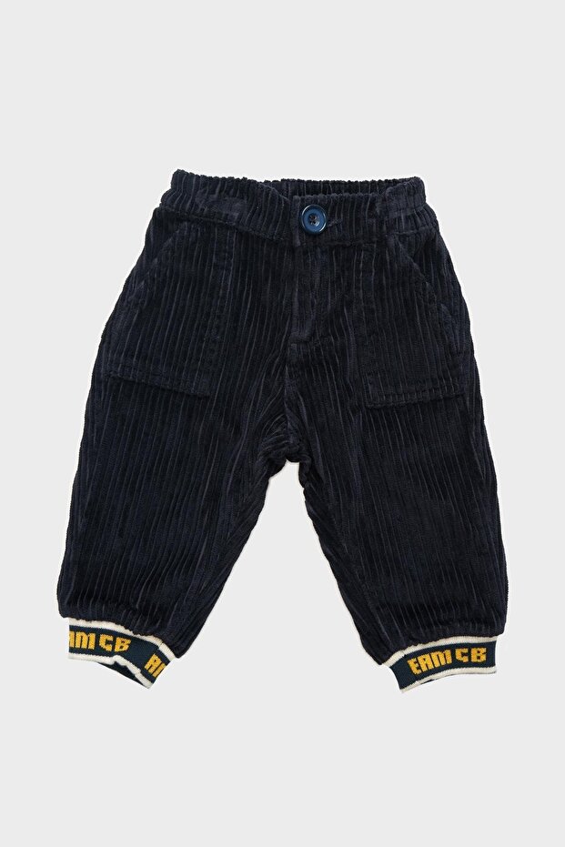 Baby Boy Navy Blue Trousers 22fw0bg1256