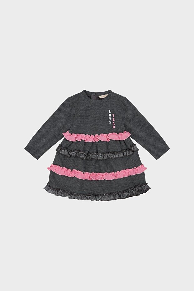 Bg Store Kız Bebek Antrasit Elbise 22fw0bg2908 - 1
