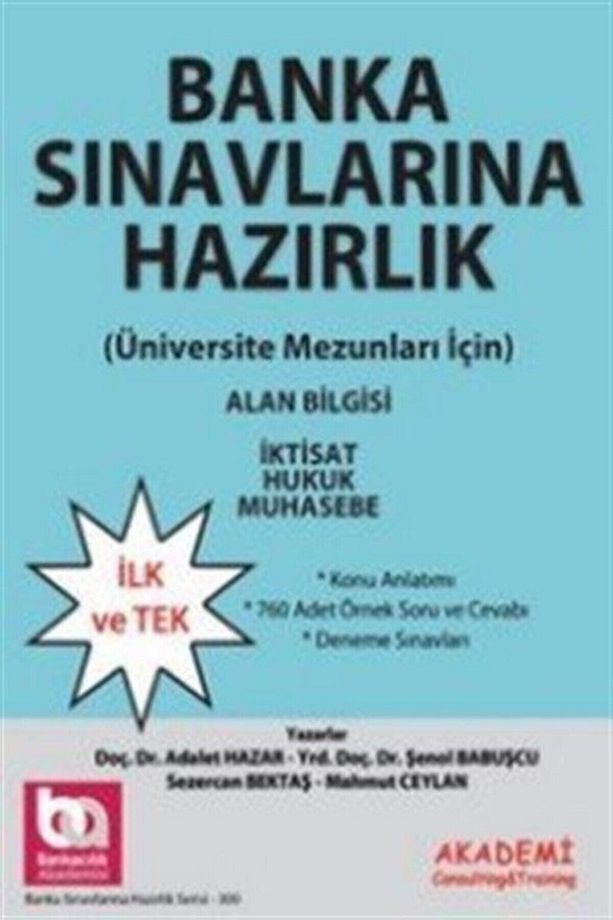 Akademi Eğitim Bankacılık Sınavlarına Hazırlık 2 Alan Bilgisi Konu Anlatımı - 1