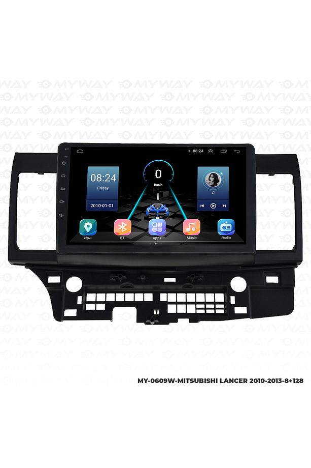 MİTSUBİSHİ LANCER ANDROİD 12 Uyumlu  MULTİMEDYA CARPLAY 4GB RAM+64GB HDD NAVİGASYON EKRAN - 9