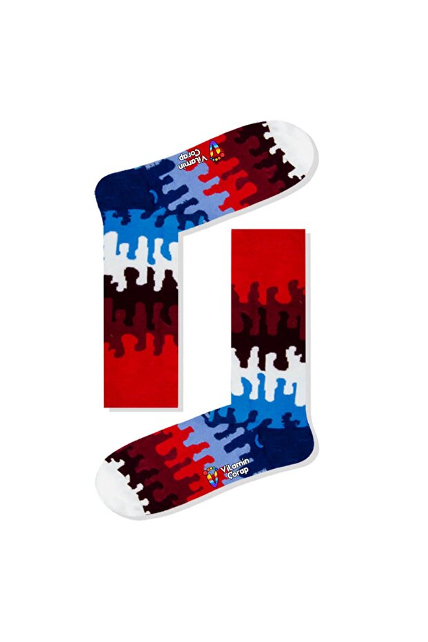 Flowing Paint Colored Socks - 1