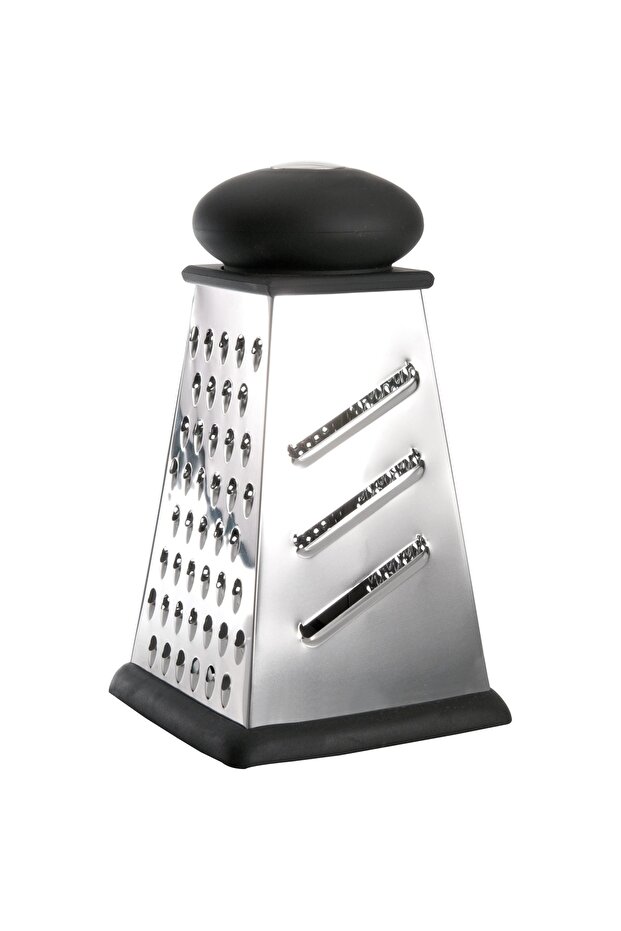 4-Way Square Grater with Non-Slip Base Knob 22cm