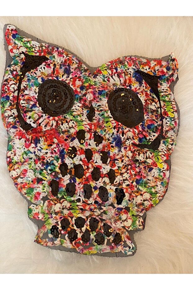 شعار رقعة مزينة بالترتر مقاس 28 × 23 سم